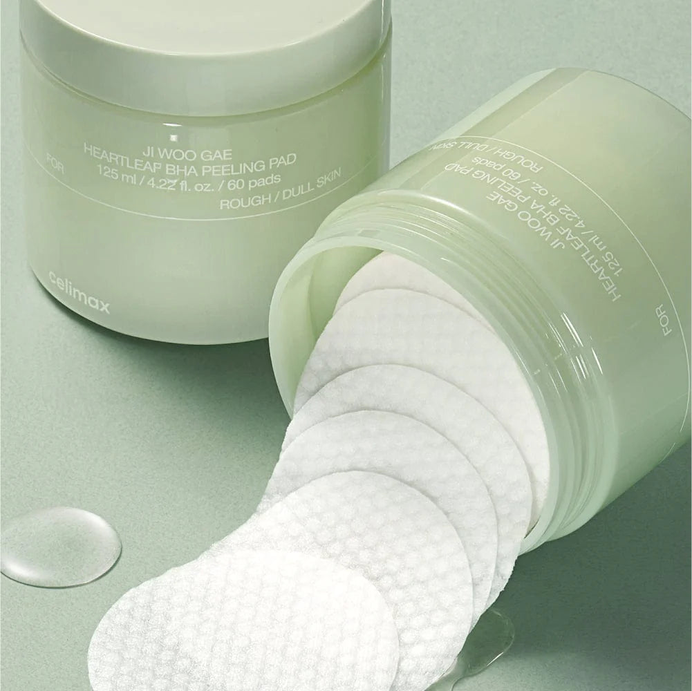 JIWOOGAE Heartleaf BHA Peeling Pad